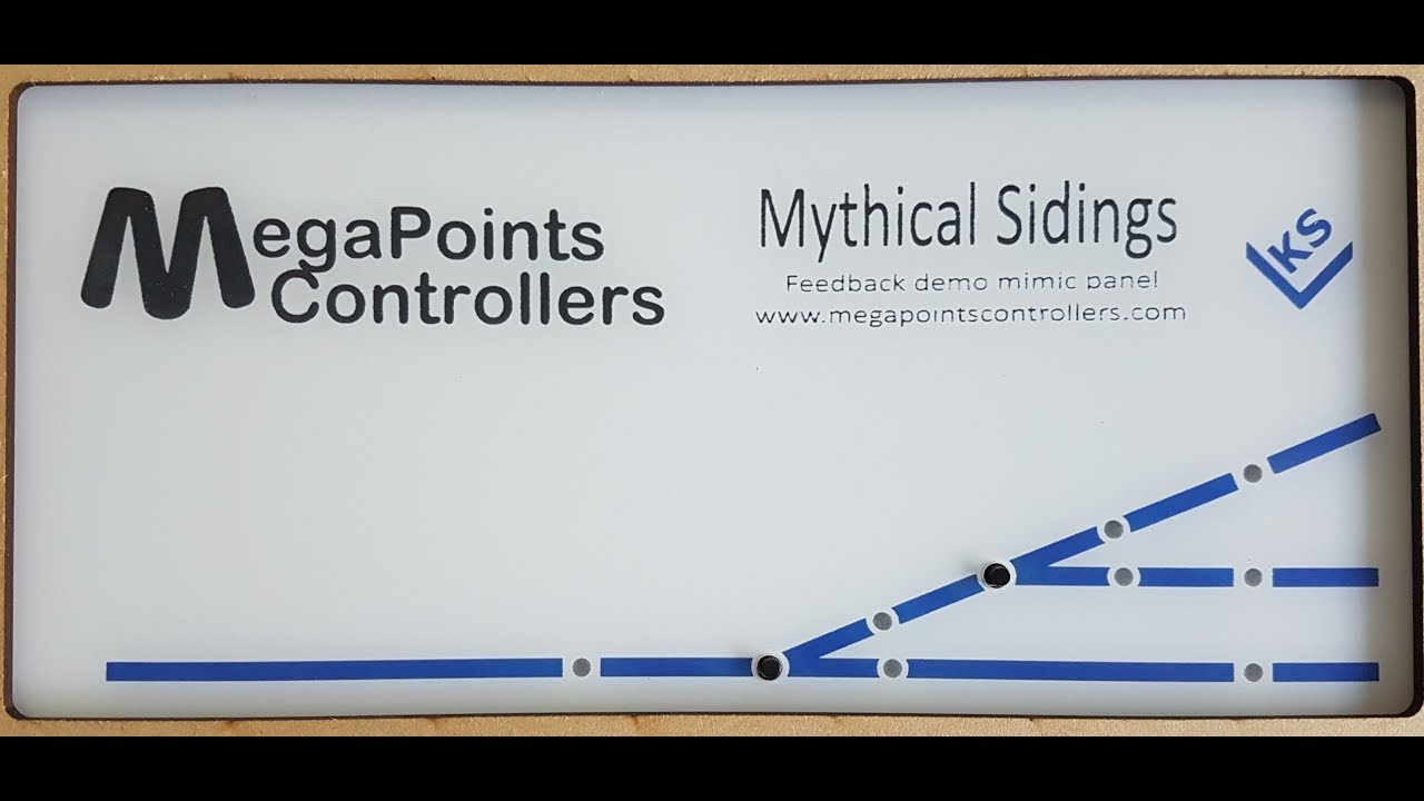 Панель мнемосхемы контроллеров MegaPoints с обратной связью (Mythical Sidings)
