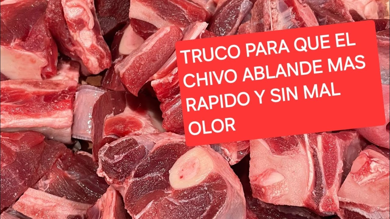 COMO LAVAR LA CARNE DE CHIVO TRUCO PARA QUE ABLANDE Y QUITAR  OLOR| Como sazonar CHIVO DOMINICANO 🇩🇴