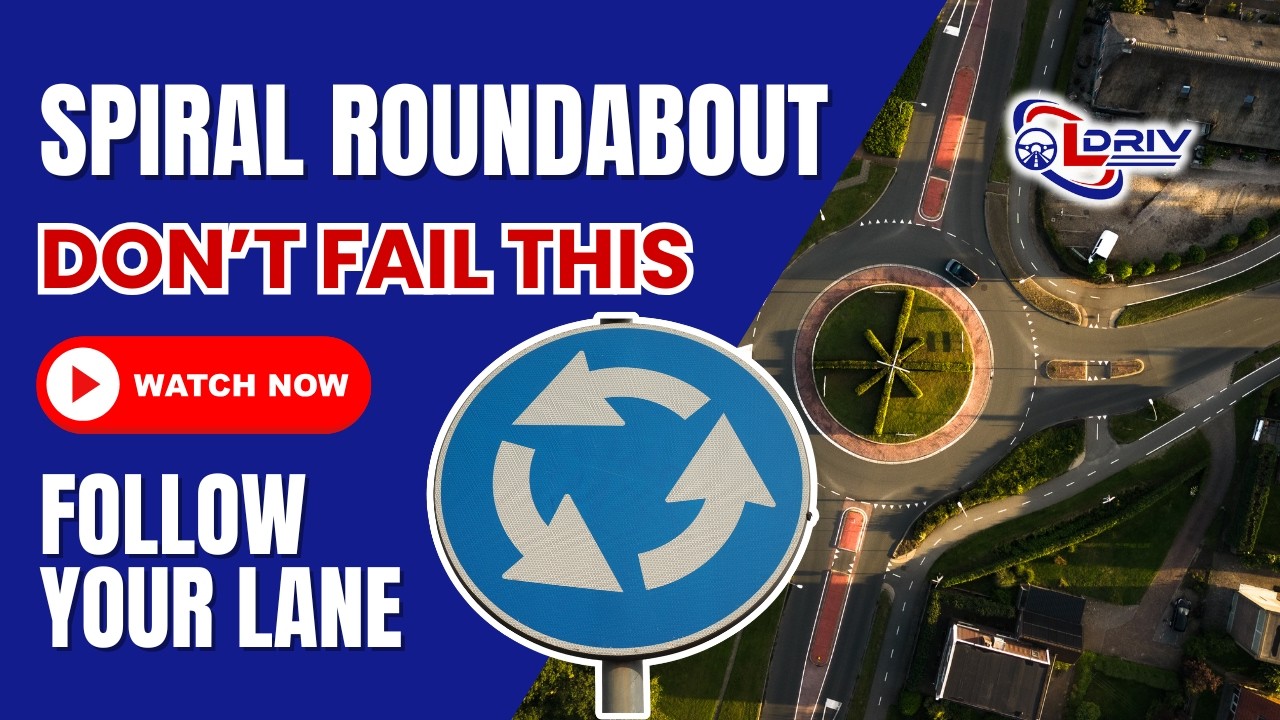 Spiral Roundabouts Explained 🚗 UK Driving Test Guide That Stops Lane Mistakes