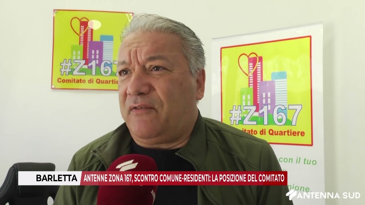 8 OTTOBRE 2025 - BARLETTA: ANTENNE ZONA 167, SCONTRO COMUNE- RESIDENTI: LA POSIZIONE DEL COMITATO