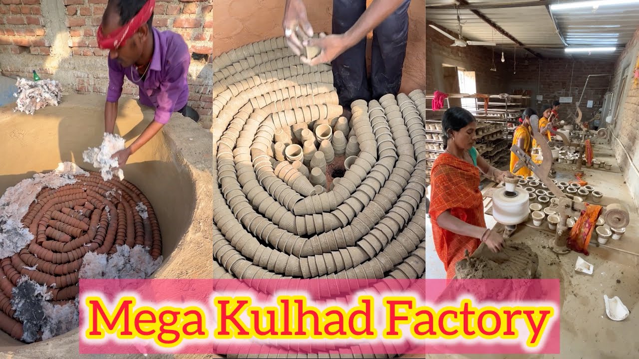 Mega Kulhad Factory with 90% Female Workers / Full making of Kulhad