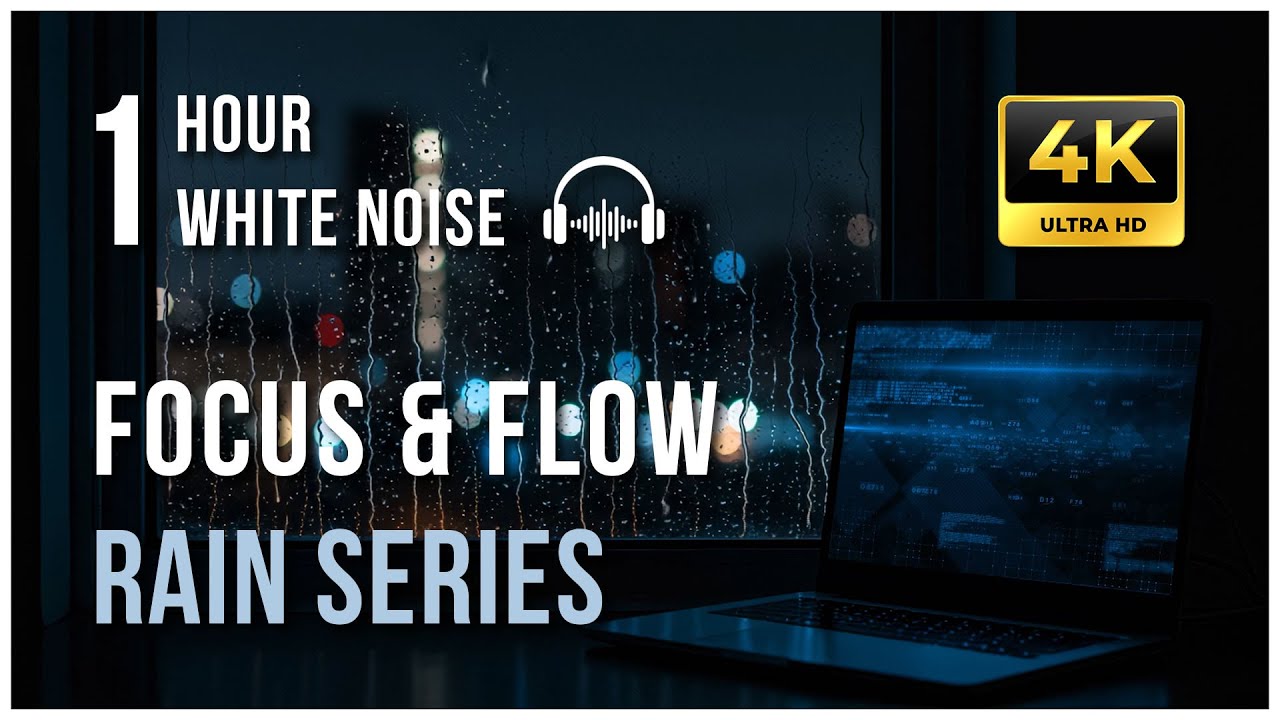 1-Hour Rain Ambience &ndash; City at Night for Creative Focus #WhiteNoise