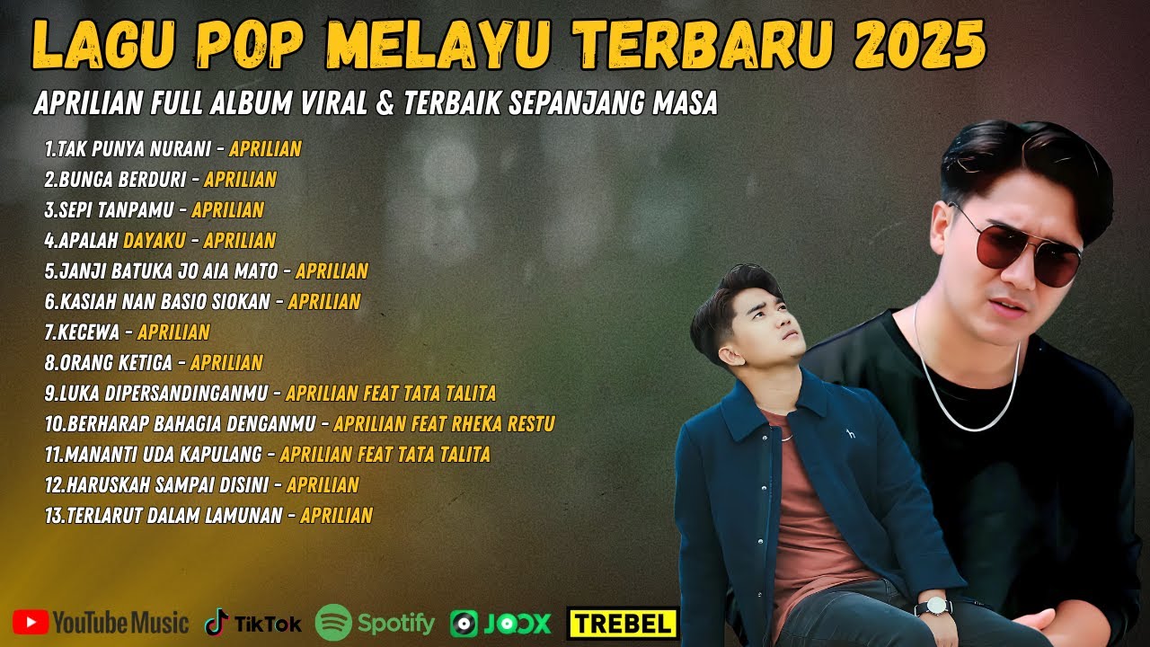 APRILIAN FULL ALBUM Lagu Pop Melayu Terbaru 2025 | Lagu Viral & Terbaik Sepanjang Masa