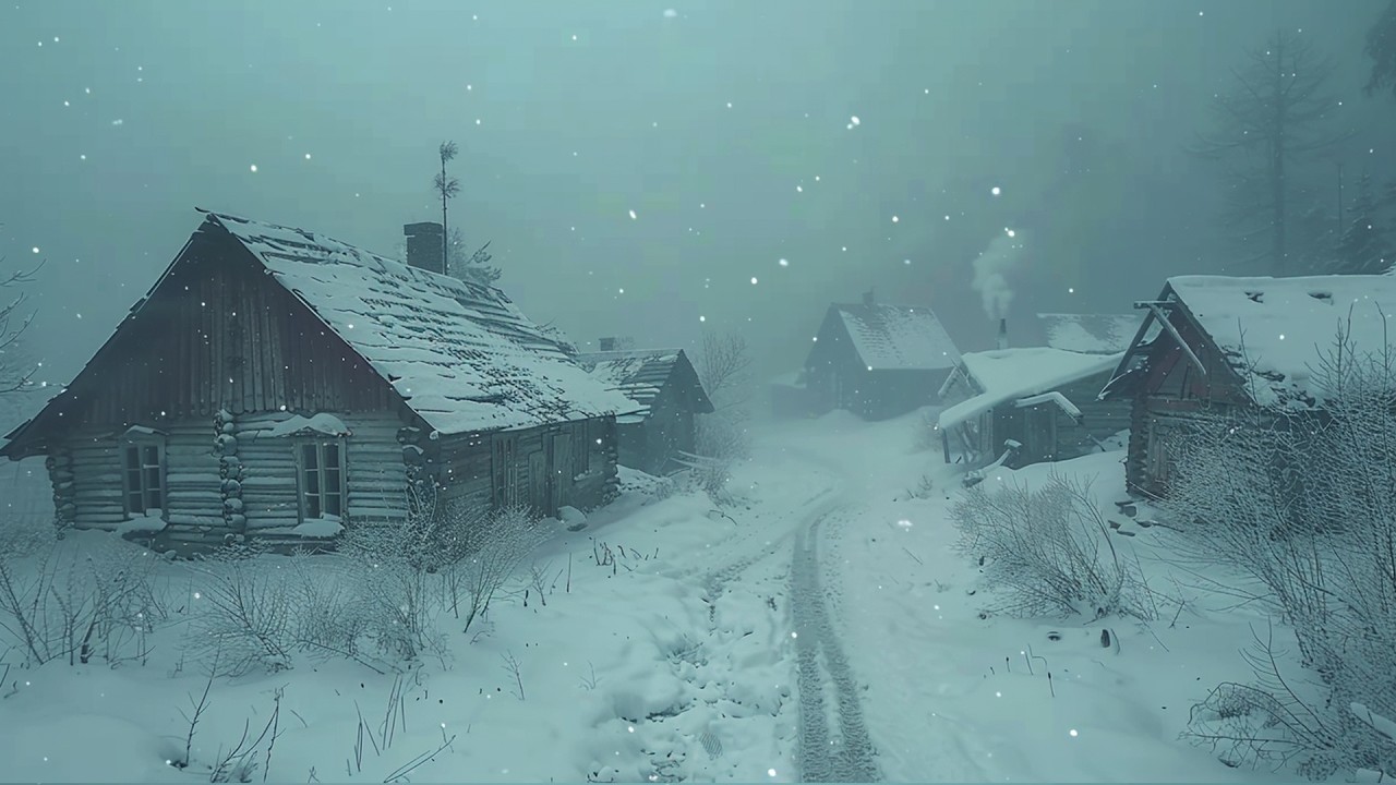 Heavy Snowfall & Freezing Breeze ❄️🌬️ | Powerful Blizzard Sounds for Deep Sleep & Relaxation
