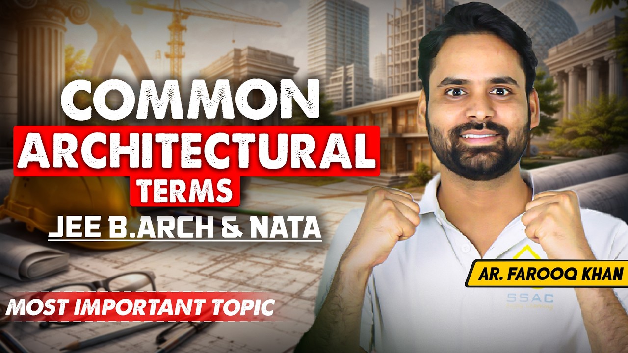 Common Architectural Terms for JEE B.Arch & NATA 🔥| You WILL loose marks if you miss this‼️