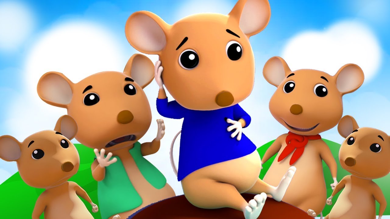 lima tikus nakal kecil | sajak kanak-kanak | Five Little Naughty Rats | Rhyme For Childrens