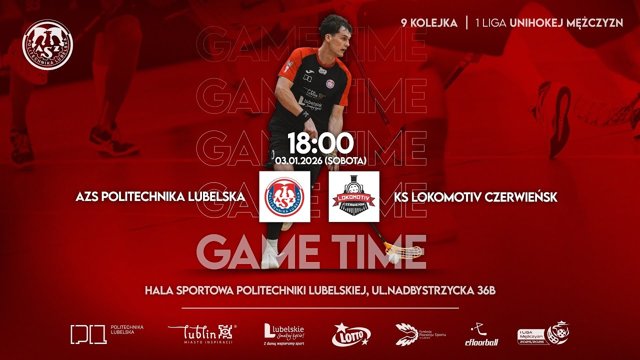 AZS Politechnika Lubelska – KS Lokomotiv Czerwieńsk // 1 Liga Unihokeja Mężczyzn 2025/2026