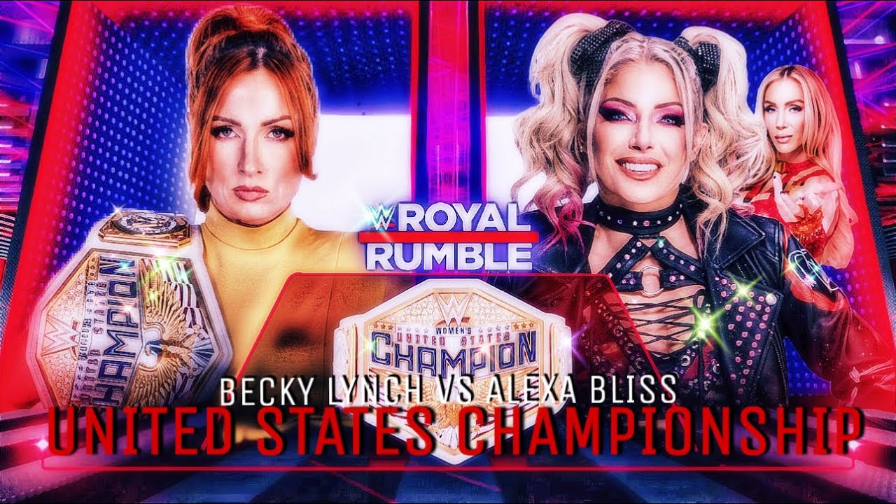 Becky Lynch vs Alexa Bliss w/ Charlotte Flair  - United States Championship