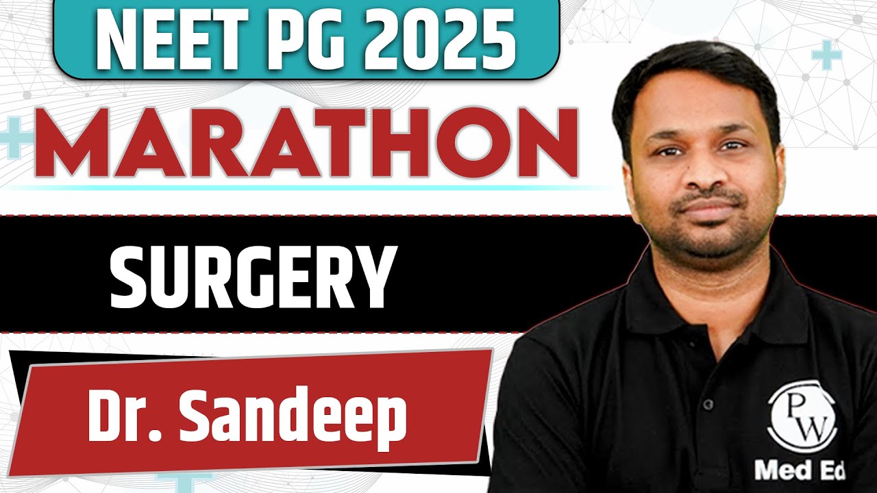 Surgery Maha Marathon for FMGE Jan 2026 & NEET PG | Rapid Revision by Dr. Sandeep |