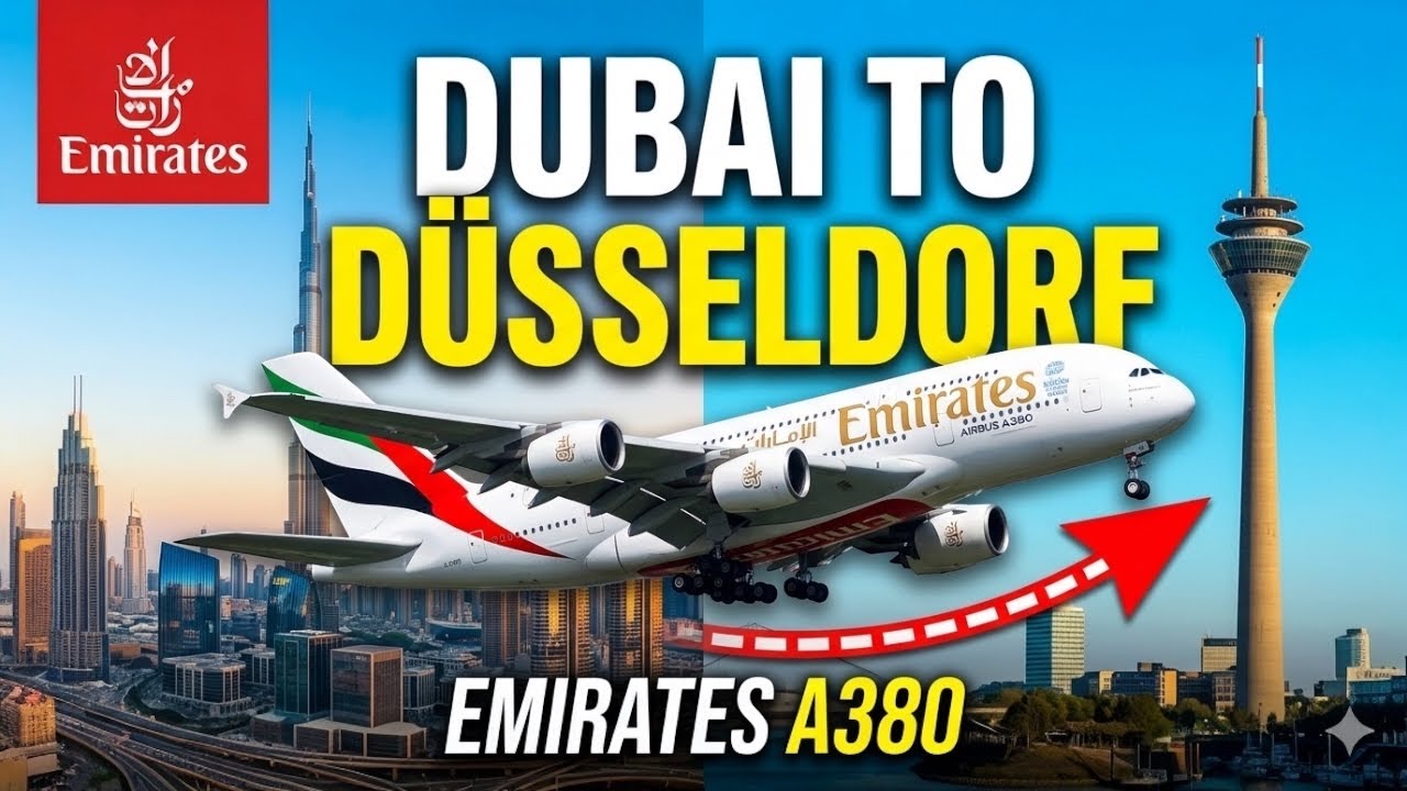 Trip Report // Dubai to Dusseldorf// Emirates A380 Economey class