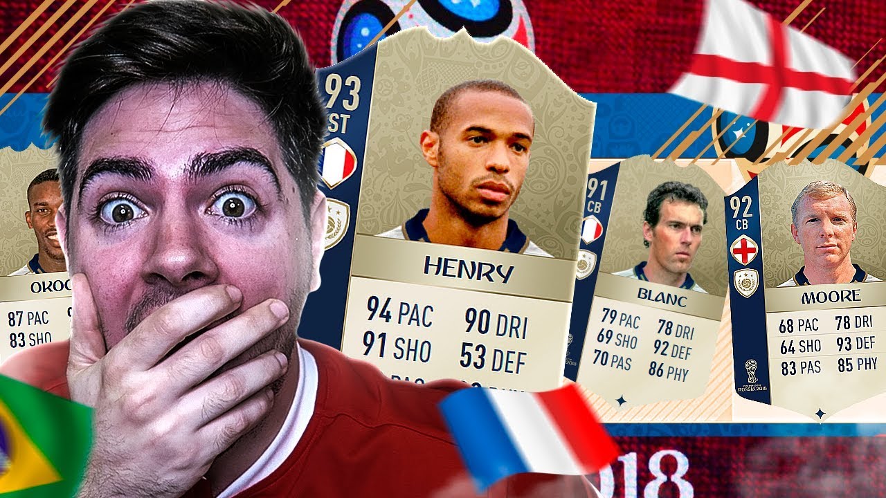 NOVO FUT DRAFT COPA DO MUNDO COM O MELHOR TIME POSSIVEL E  5 ICONS!!!