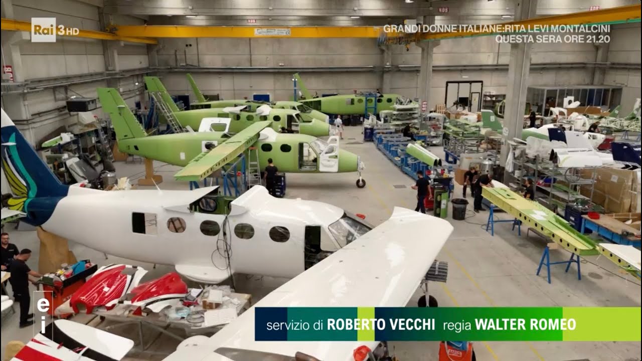 Tecnam servizio Rai Eccellenze Italiane di Roberto Vecchi