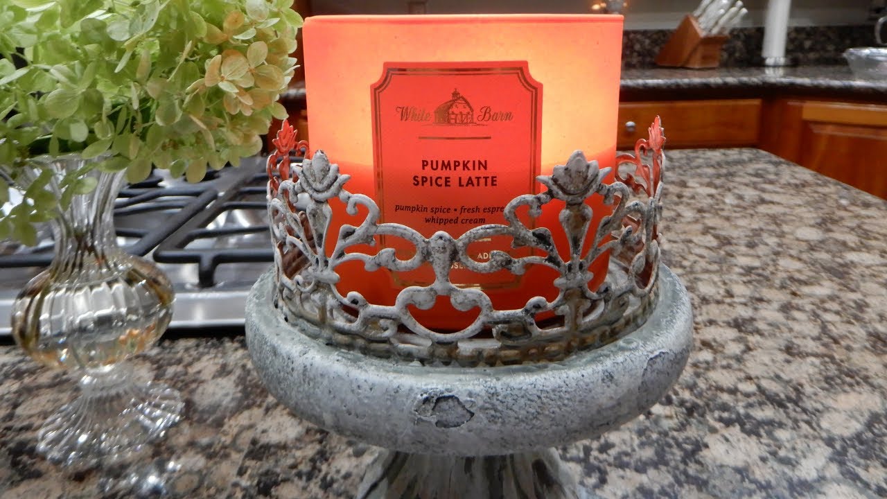 Fall Candle Review: Bath & Body Works Pumpkin Spice Latte - YUM!