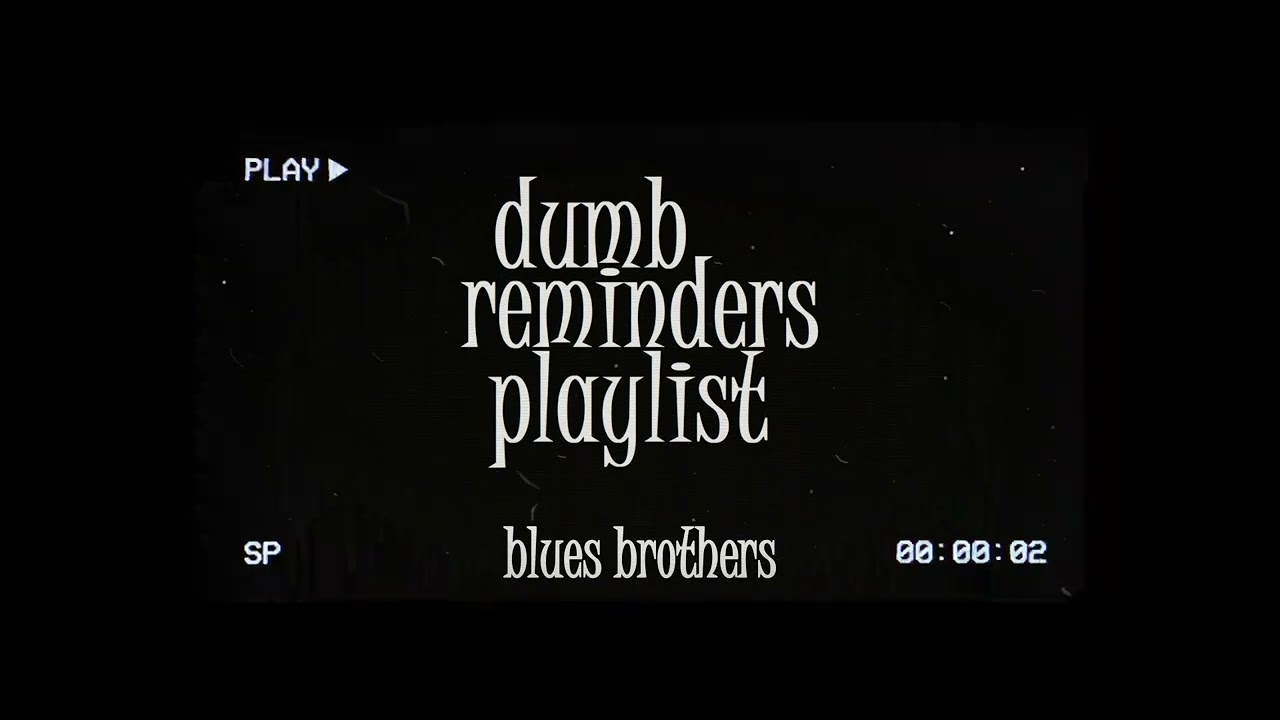 dumb reminders playlist - blues brothers