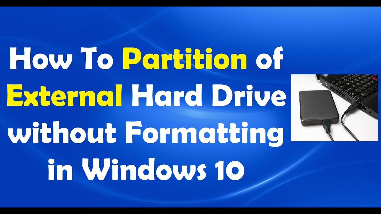 Как разбить внешний жесткий диск на разделы без форматирования в Windows 10