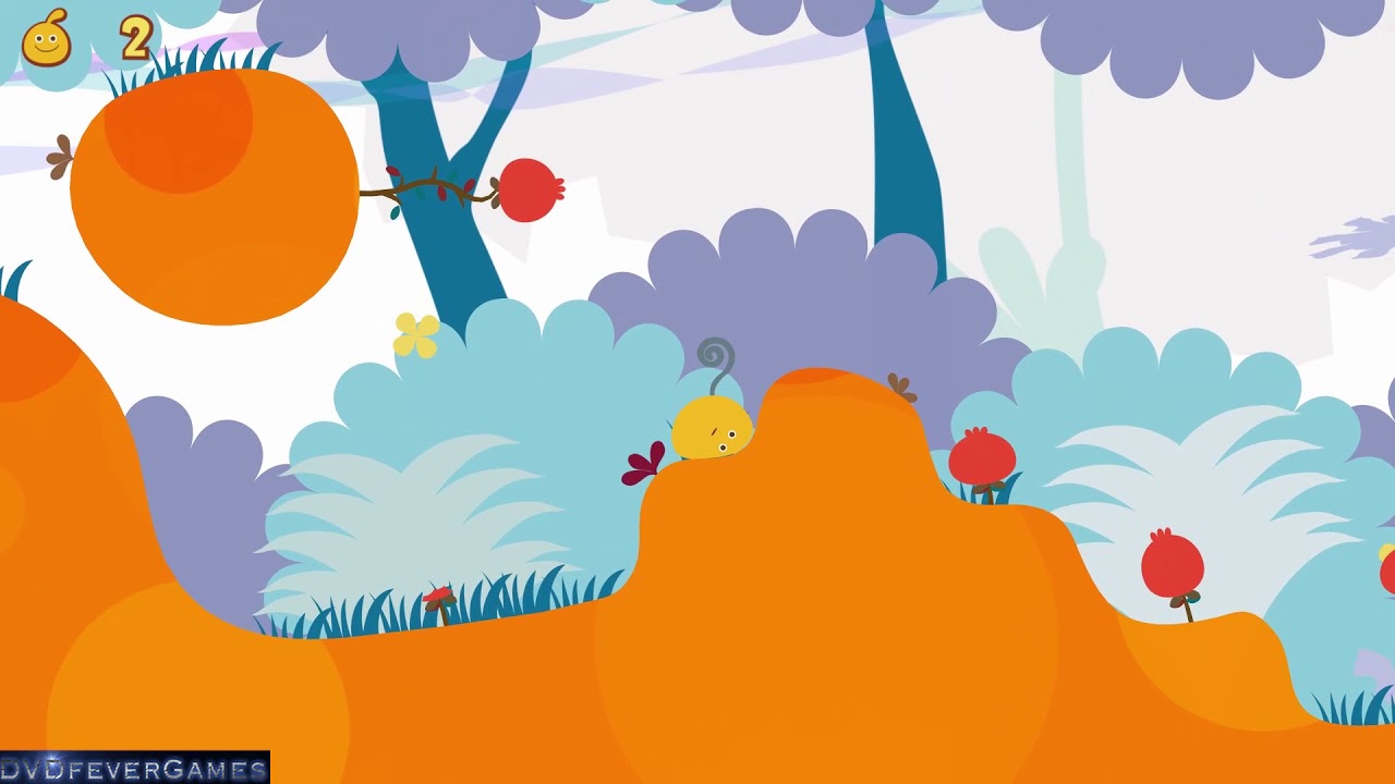 LocoRoco PS4 World 1 Level 1 - all fruits and pickories (1080p HD, 60fps) (PSP game) - DVDfeverGames