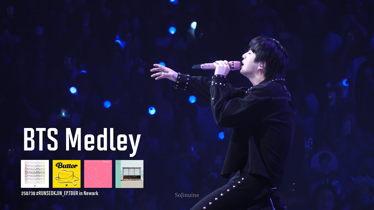 [4K Cam] BTS Jin 'Dynamite + Butter + Mikrokosmo + Spring Day' Medley #RUNSEOKJIN_EP.TOUR in Newark