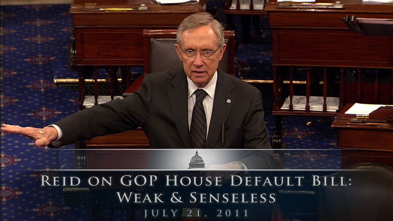 Reid on GOP House Default Bill: Weak & Senseless