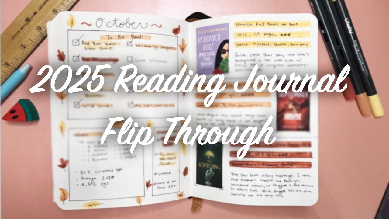 2025 Reading Journal Flip Through