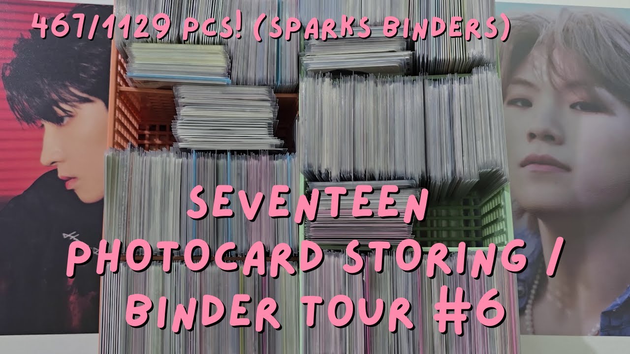 Seventeen Photocard Storing / Binder Tour #6 (Sparks Binders Collection)