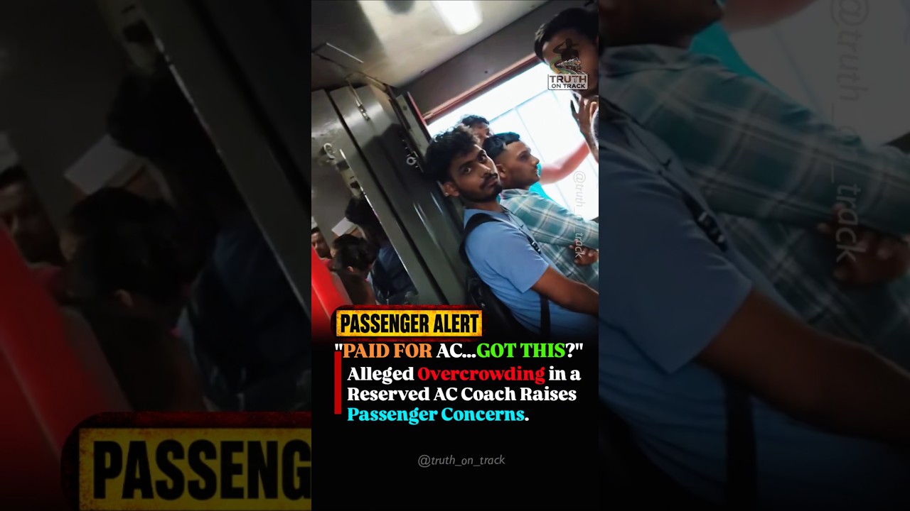 Paid for AC... But Passengers Allege the Coach Was Packed Beyond Capacity #shorts #indianrailways