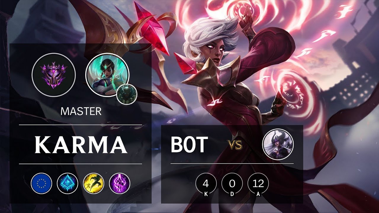 Karma Bot vs Syndra - EUW Master Patch 9.16
