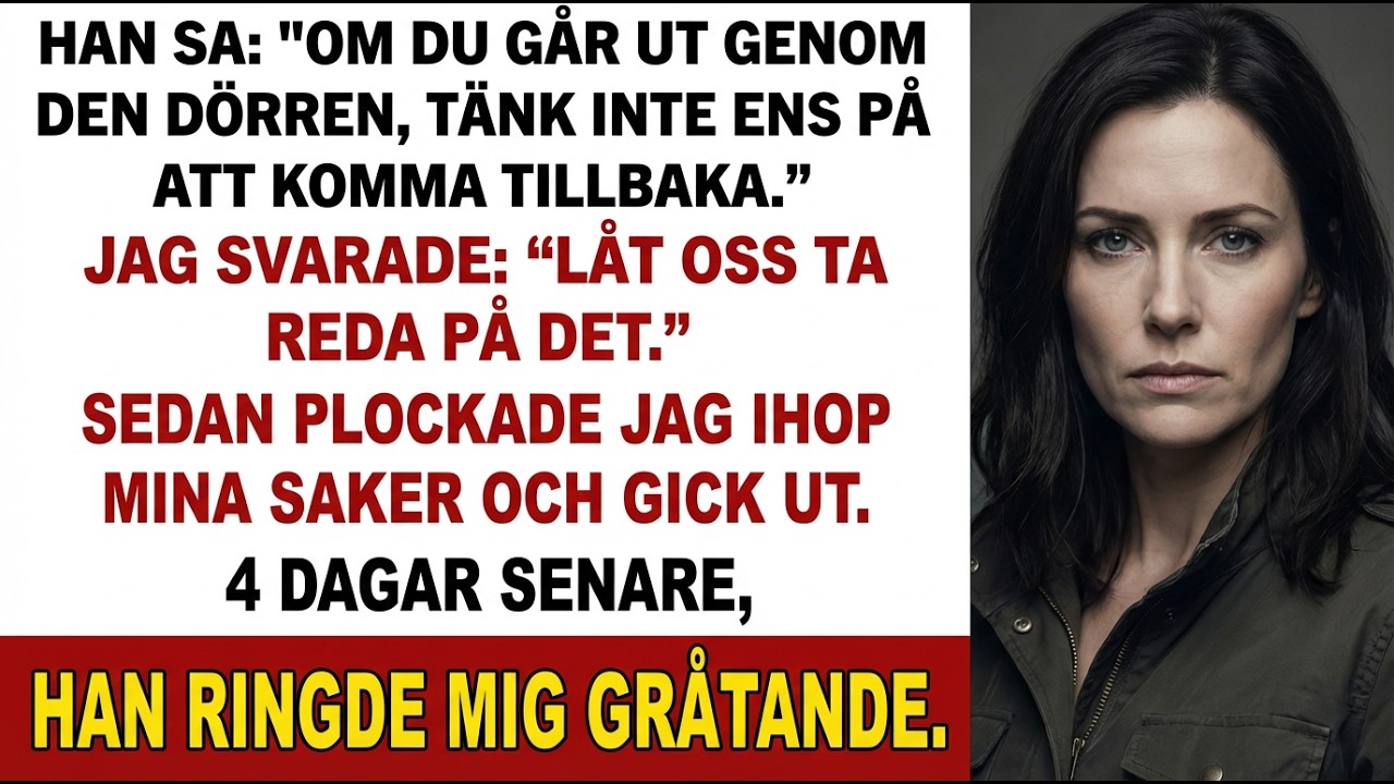 Min BF sa: “Hon flyttar in—ingen diskussion.” Jag svarade: “Inte jag heller.”