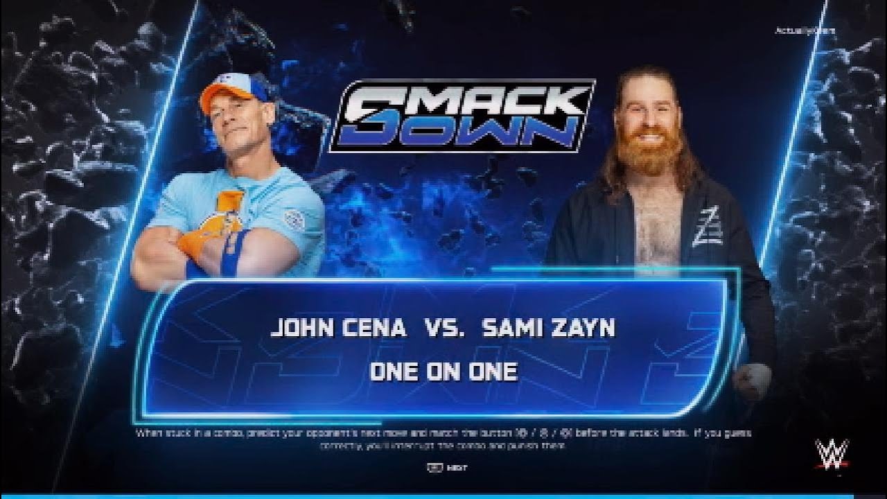 WWE 2K25 John Cena vs Sami Zayn