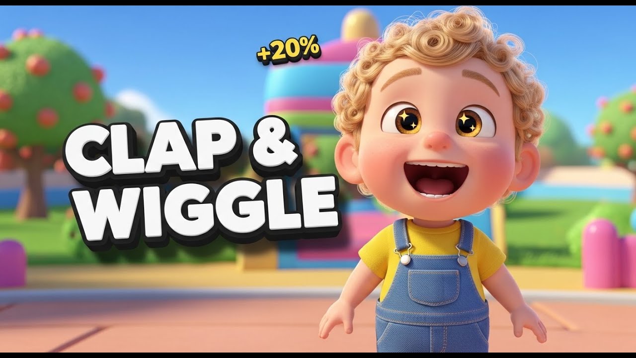Clap Your Hands & Wiggle Feet! 👐👣 (Toddler Dance Song) | Happy Movement Song for Kids