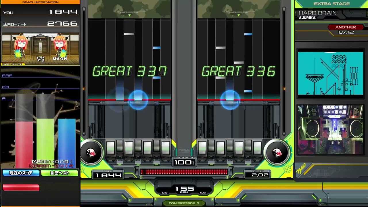 【beatmania IIDX】HARD BRAIN / AJURIKA