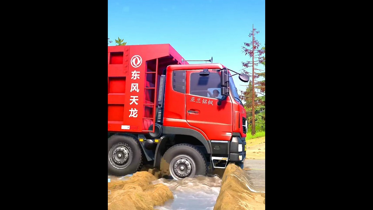 Spintires: MudRunner -SHACMAN DELONG X3000 Towing a Truck on a Snowy Road Ep116