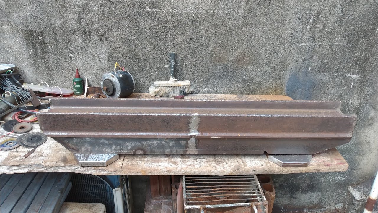 Novo torno mecânico caseiro 02/. Construção do barramento