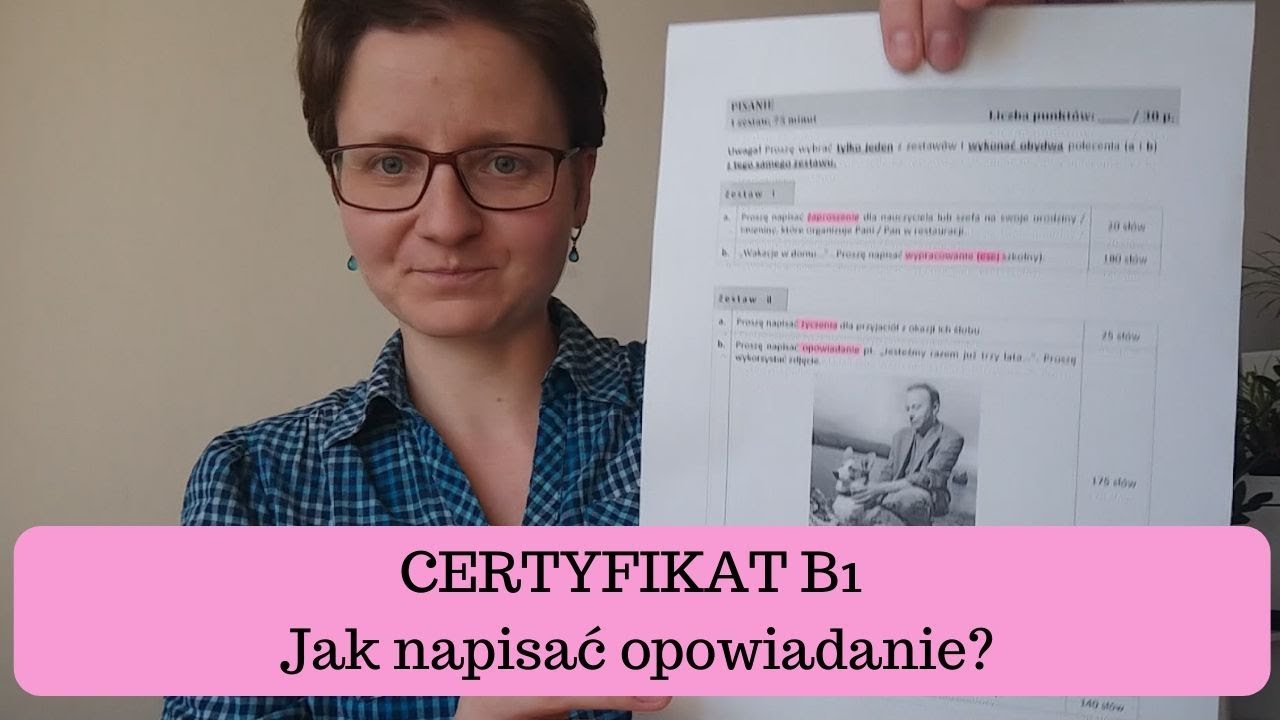 CERTYFIKAT B1: Jak napisać opowiadanie?