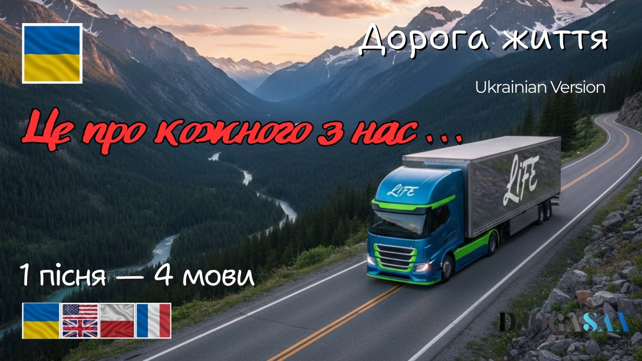 Дорога життя — DJOGASAN (Ukraine Version) | 4 Languages, 1 Song Cover #music #newmusic #emotional