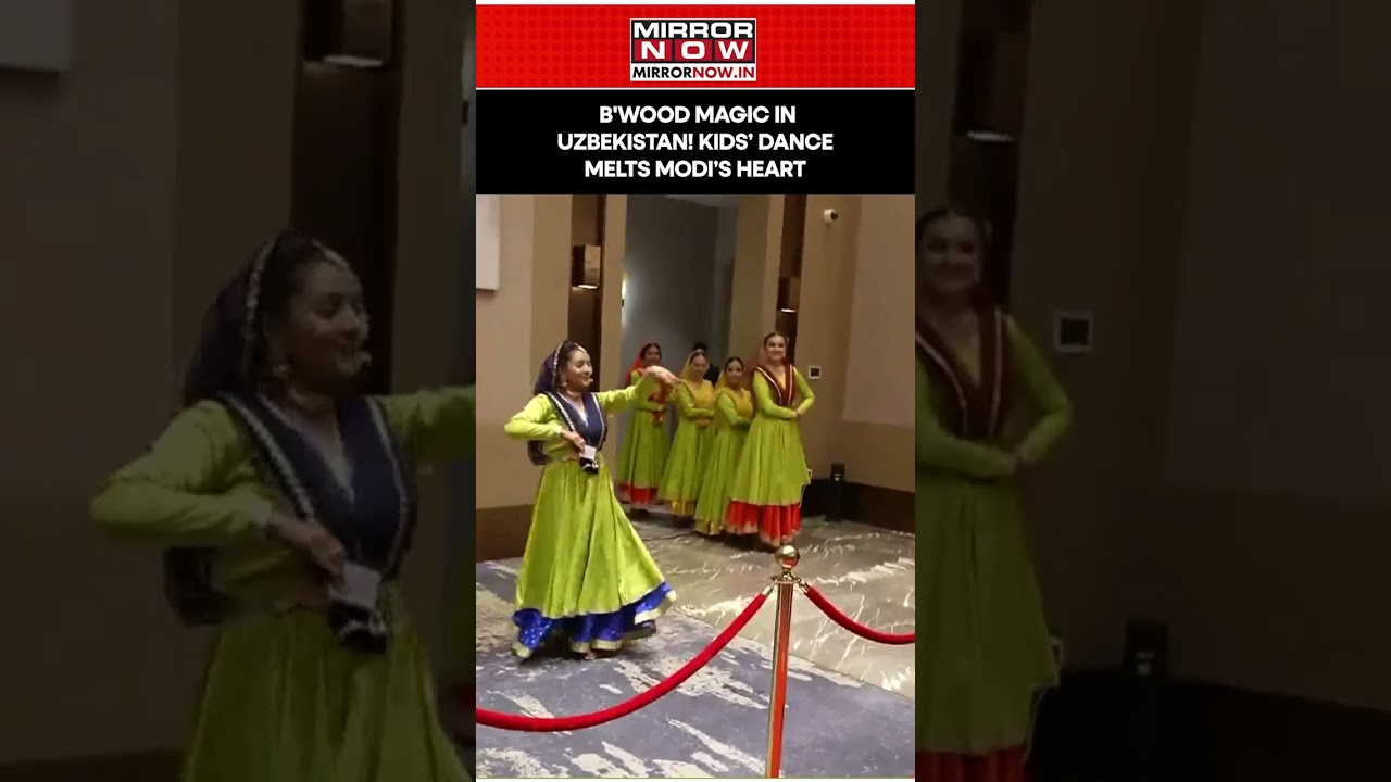 PM Modi In Uzbekistan: Uzbek Kids Dance To &lsquo;Ude Jab Jab Zulfen Teri&rsquo;, His Smile Wins Hearts | Watch