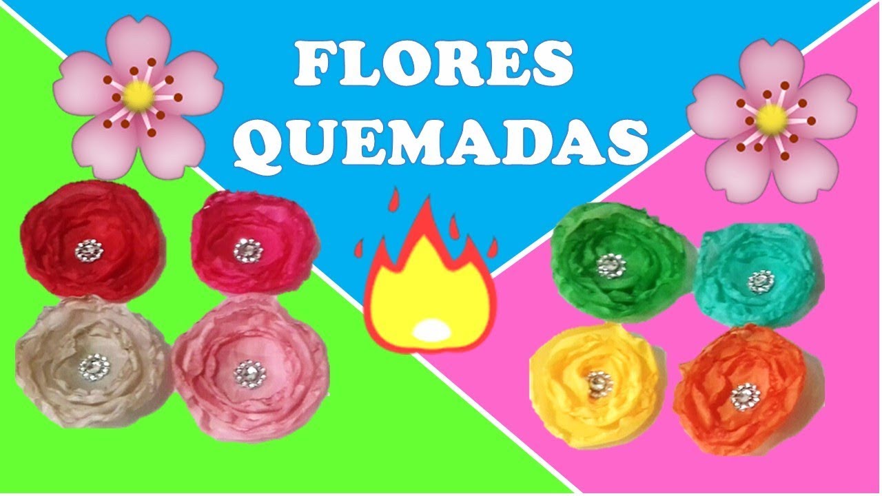 Como hacer flores quemadas