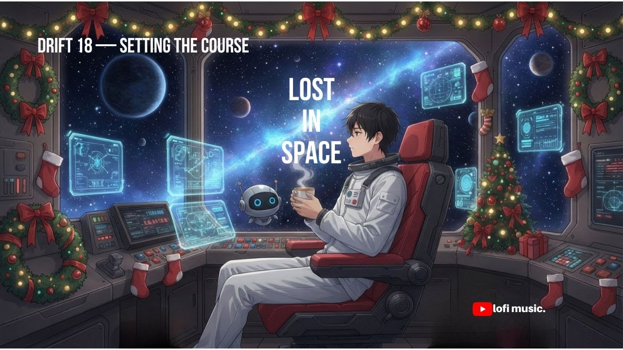 Setting the Course ☕🚀 | Space Lofi for Focus, Study & Calm (drift 18)