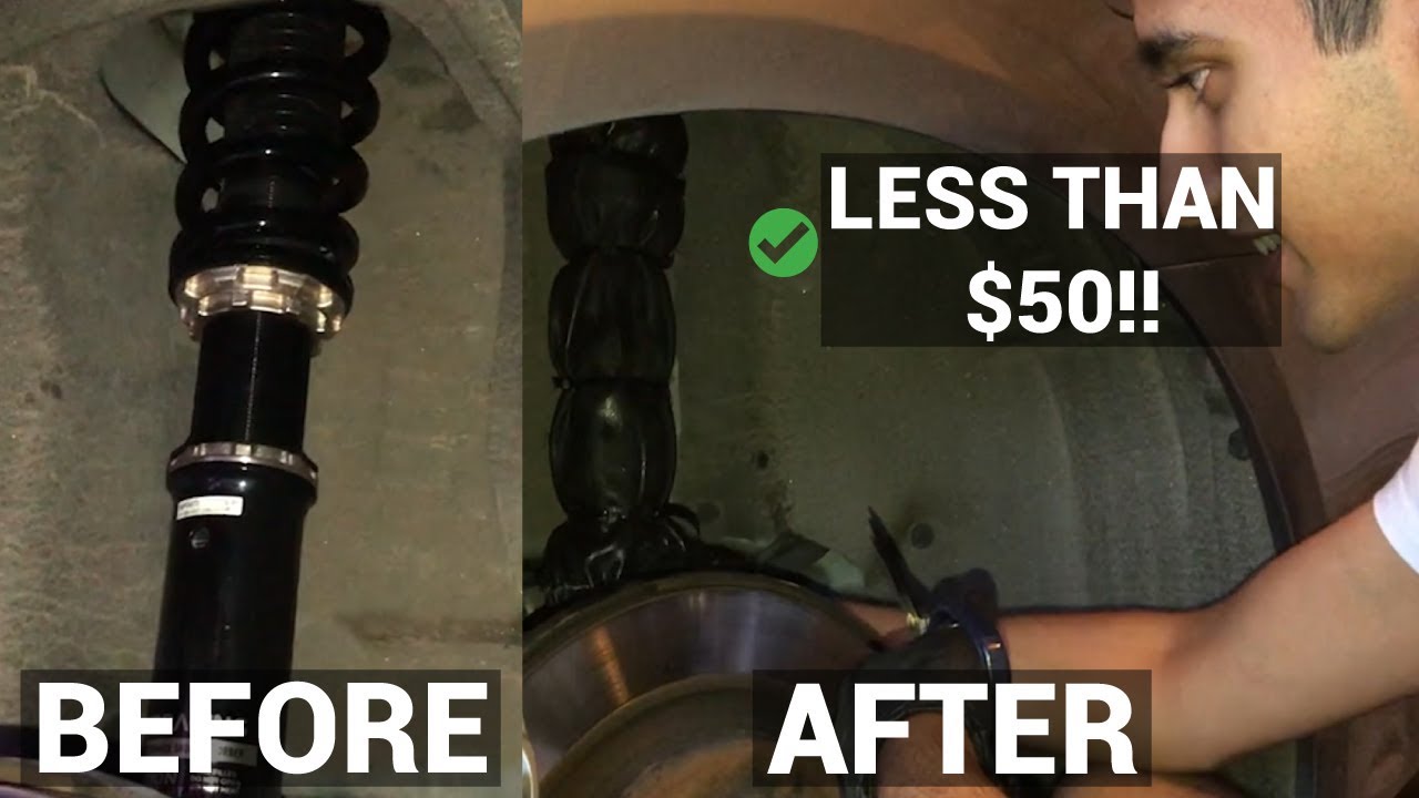 How to PROTECT your coilovers during the winter (Durable and NOT expensive)