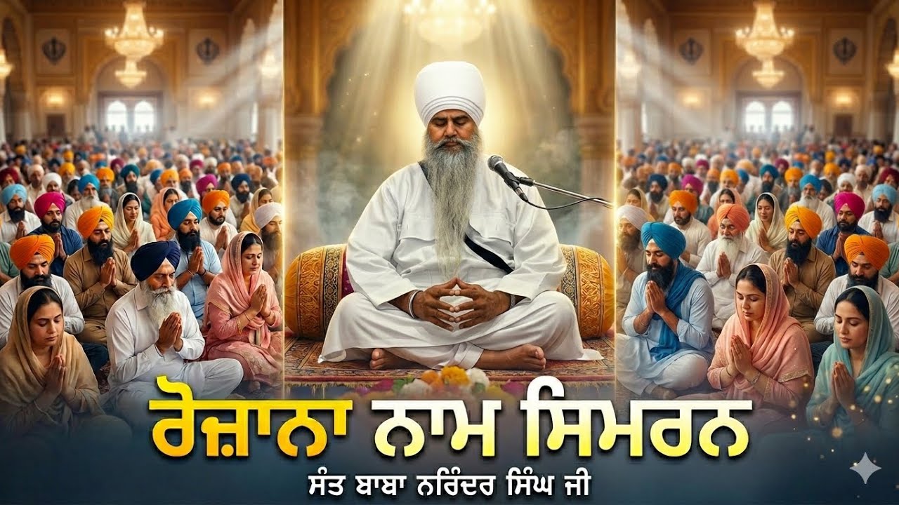 Daily Naam Simran ਰੋਜ਼ਾਨਾ ਨਾਮ ਸਿਮਰਨ 👉 Sant Baba Narinder Singh Ji |🙏 Like Share & Subscribe🙏