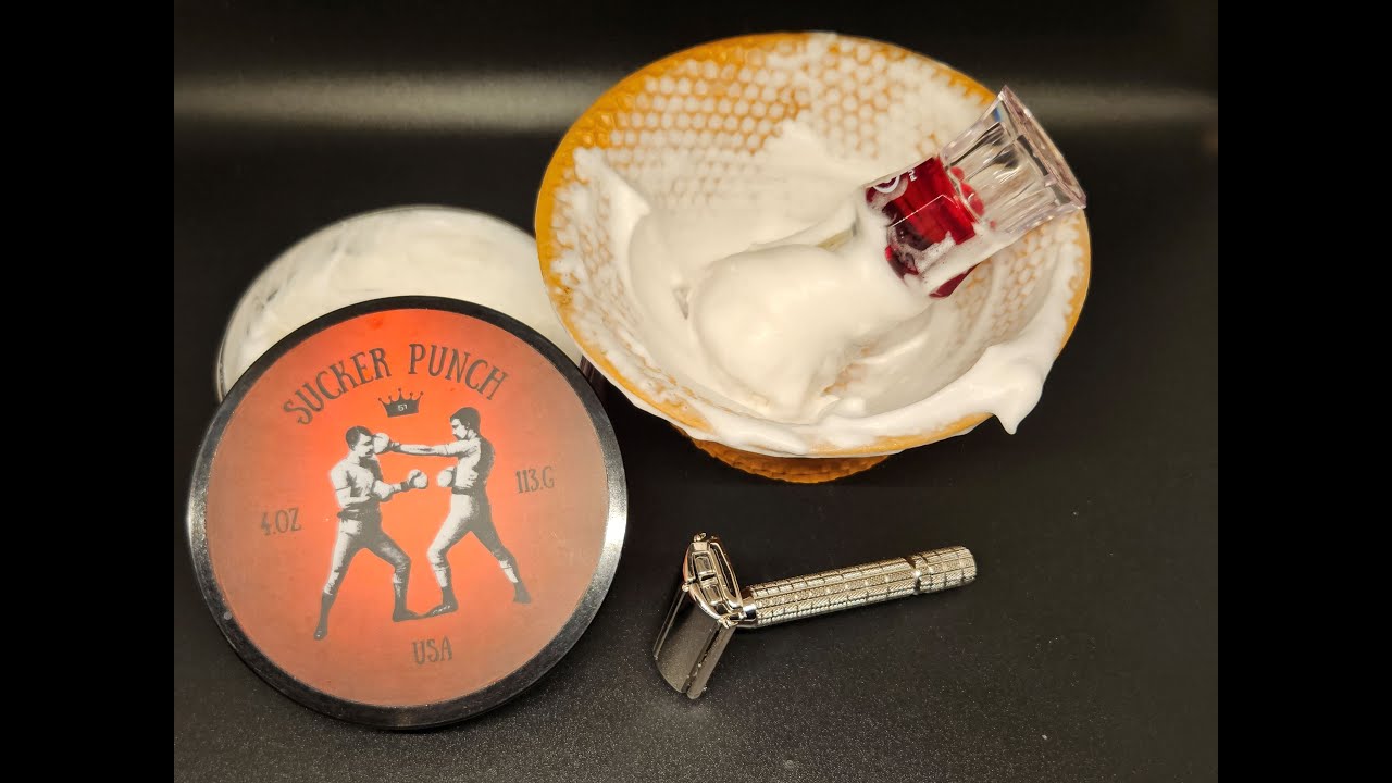 Alien Shave "Sucker Punch"  Shave Soap / 1958 Gillette TV Commercial Super Speed.