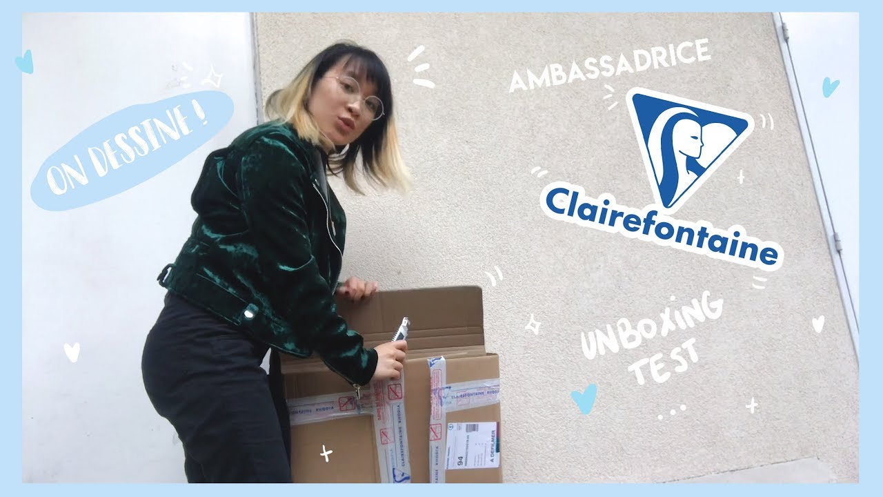 ON DESSINE - Ambassadrice Clairefontaine, unboxing, test,  illustration 🎨