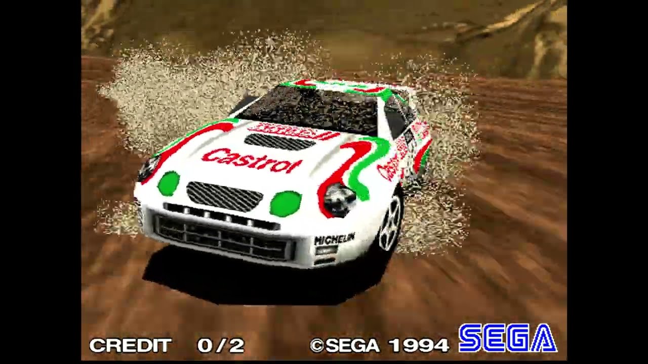 Sega Rally Championship 1995- Real Arcade Sega Model 2 Direct Capture - 4K - Sega AM3