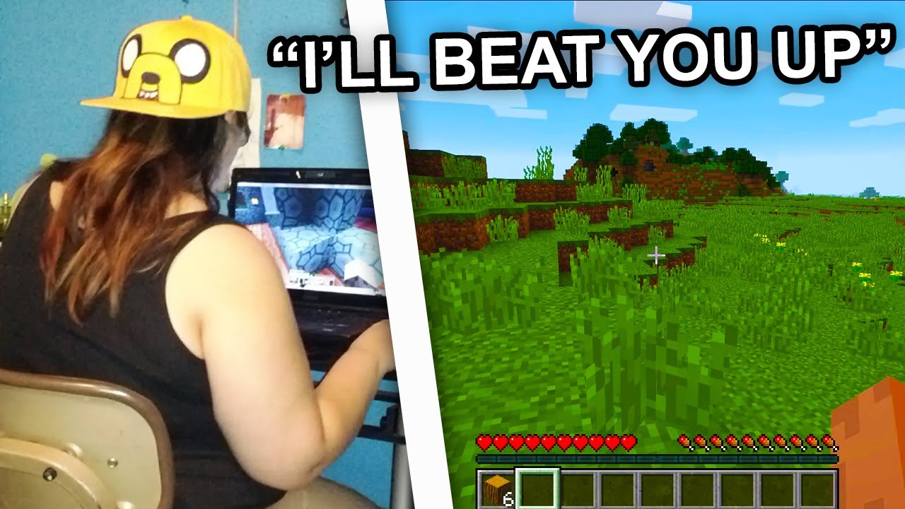 MINECRAFT KID WANTS TO FIGHT ME...