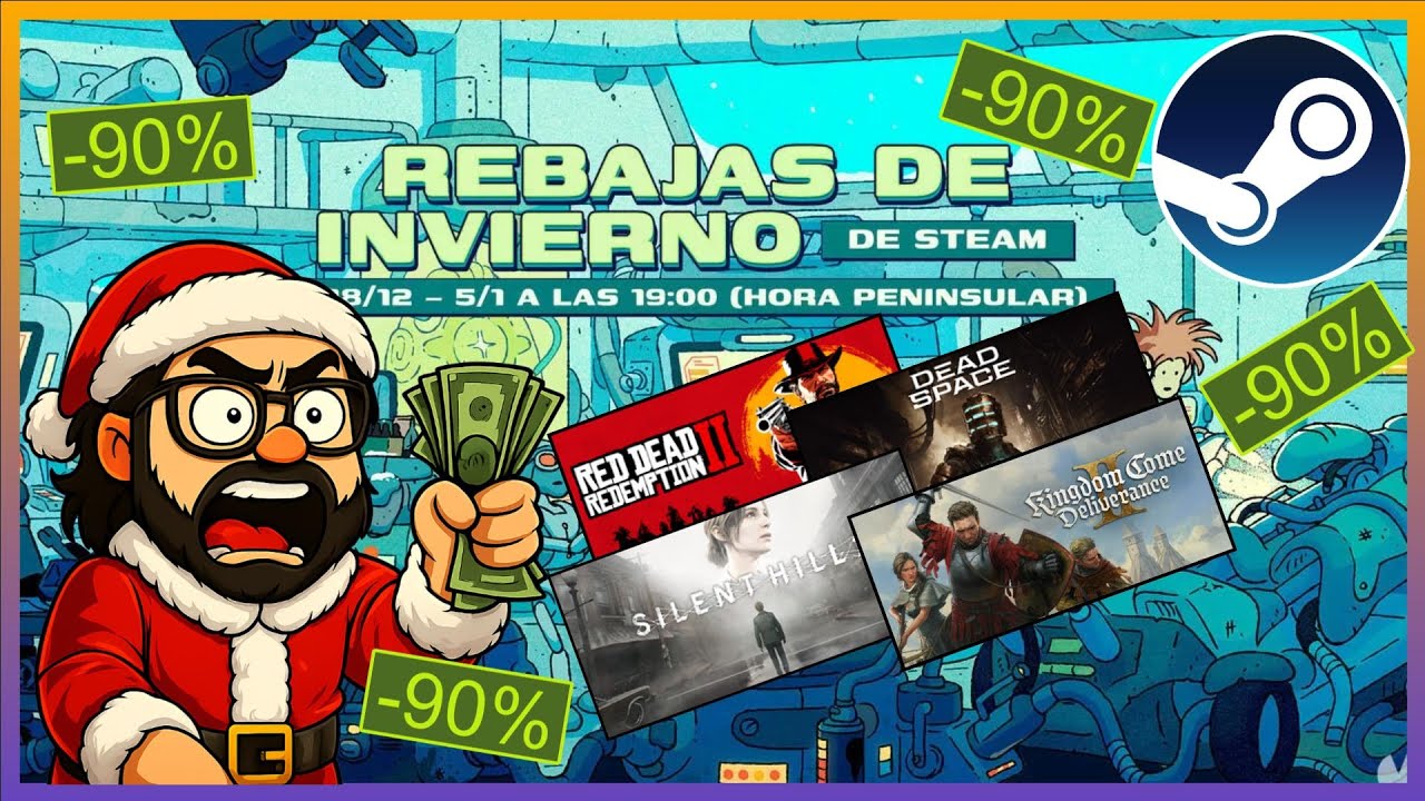 🔥 Las OFERTAS de INVIERNO de STEAM est&aacute;n LOQU&Iacute;SIMAS 90% en MUY BUENOS TITULOS❄️💸