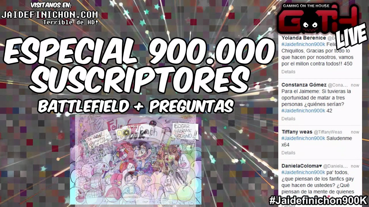 Especial #Jaidefinichon900k en VIVO En Español-Chileno - GOTH