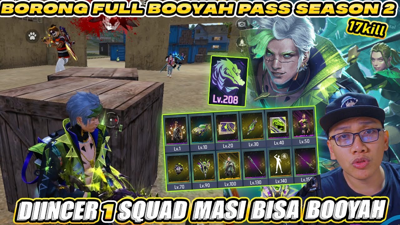 REVIEW SOLO VS SQUAD BOOYAH PASS SEASON 2! TEMA BUAYA ROBOT OP BANGET CU!