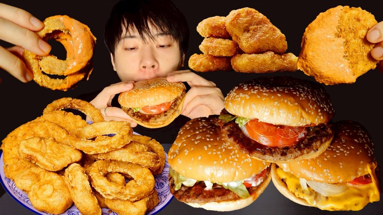 【ASMR】 Burger King Whopper,chicken【咀嚼音/Mukbang/Eating Sounds】#asmr 