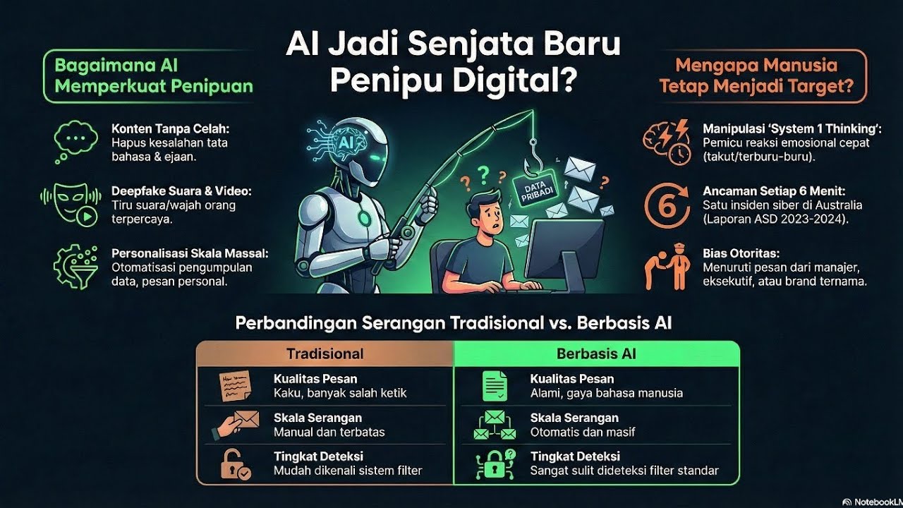Phishing di Era AI: Penipuan Digital Kini Terlihat Sempurna
