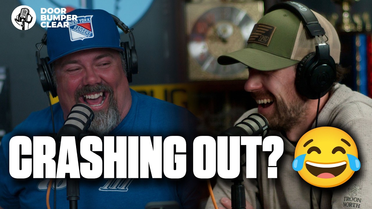 Ryan Blaney Almost Falls Out Of Chair From Laughing So Hard — Door Bumper Clear Is Back!