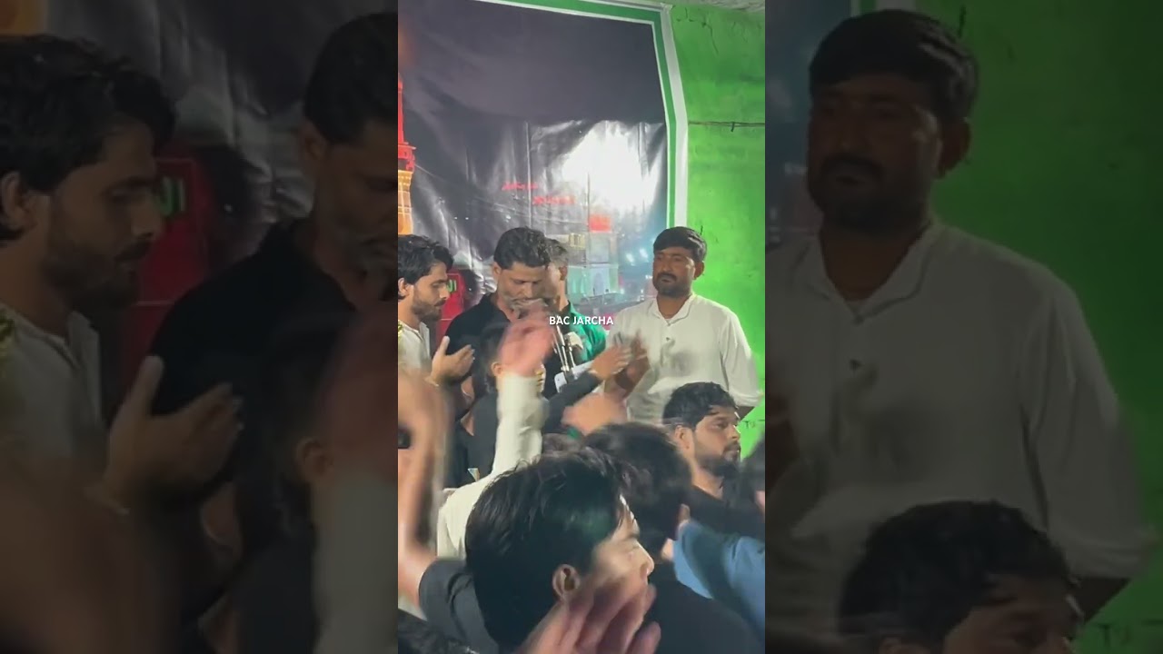 Hur ke lashe pe Shahe jinno bashar #bacjarcha #anjumanparchameabbasjarcha #moharramjarcha